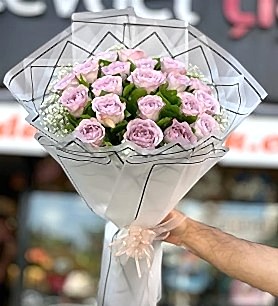 Lila Gül Buketi 20 Adet