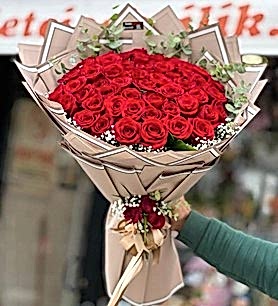 Kırmızı Gül Buketi 41 Adet