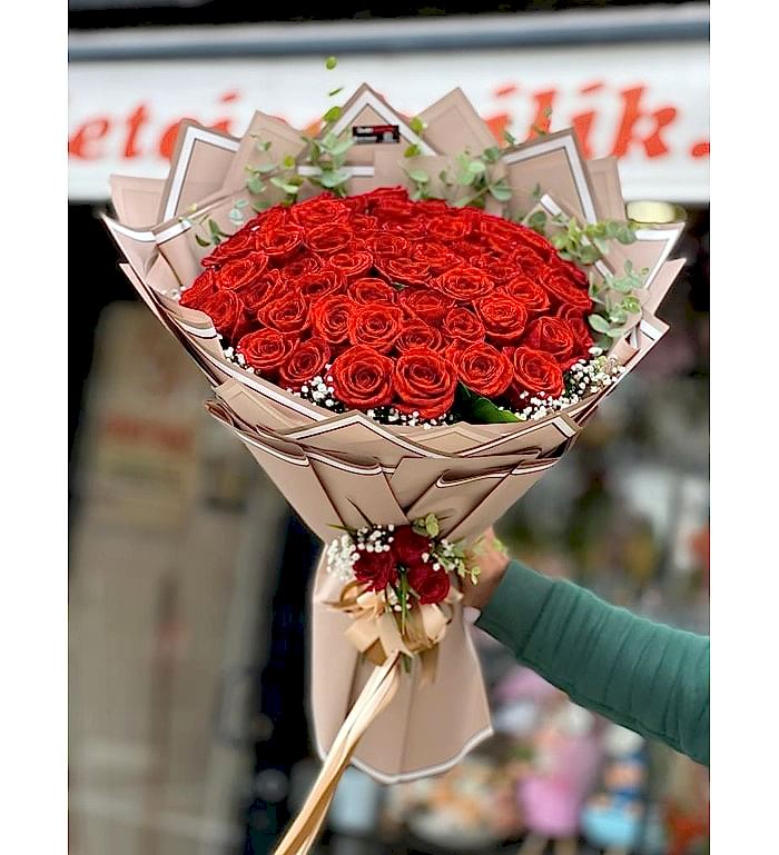 Kırmızı Gül Buketi 41 Adet
