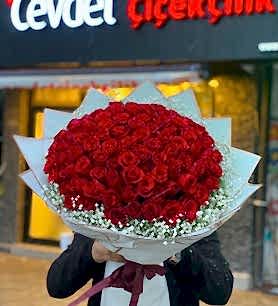 101 Adet Kırmızı Gül